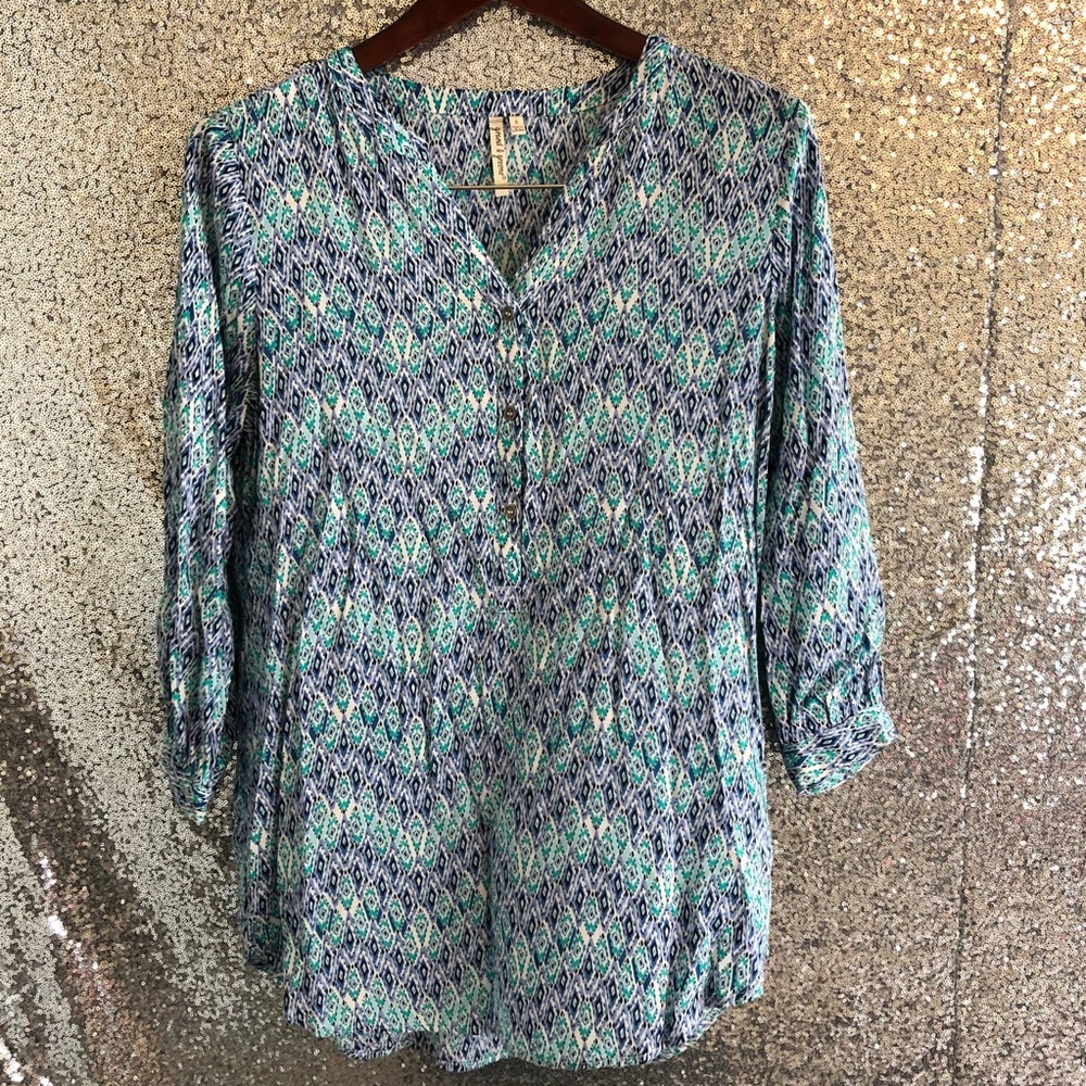 Grand & Greene Hi-Low Tunic Blouse—Size S